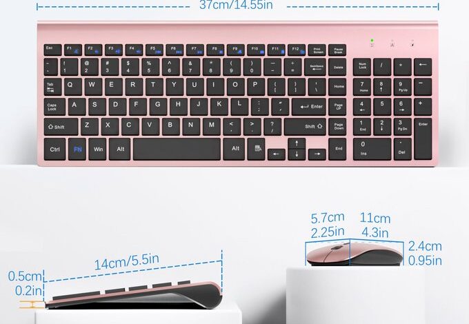 Moojay Wireless ultraslim Keyboard and Mouse combo.